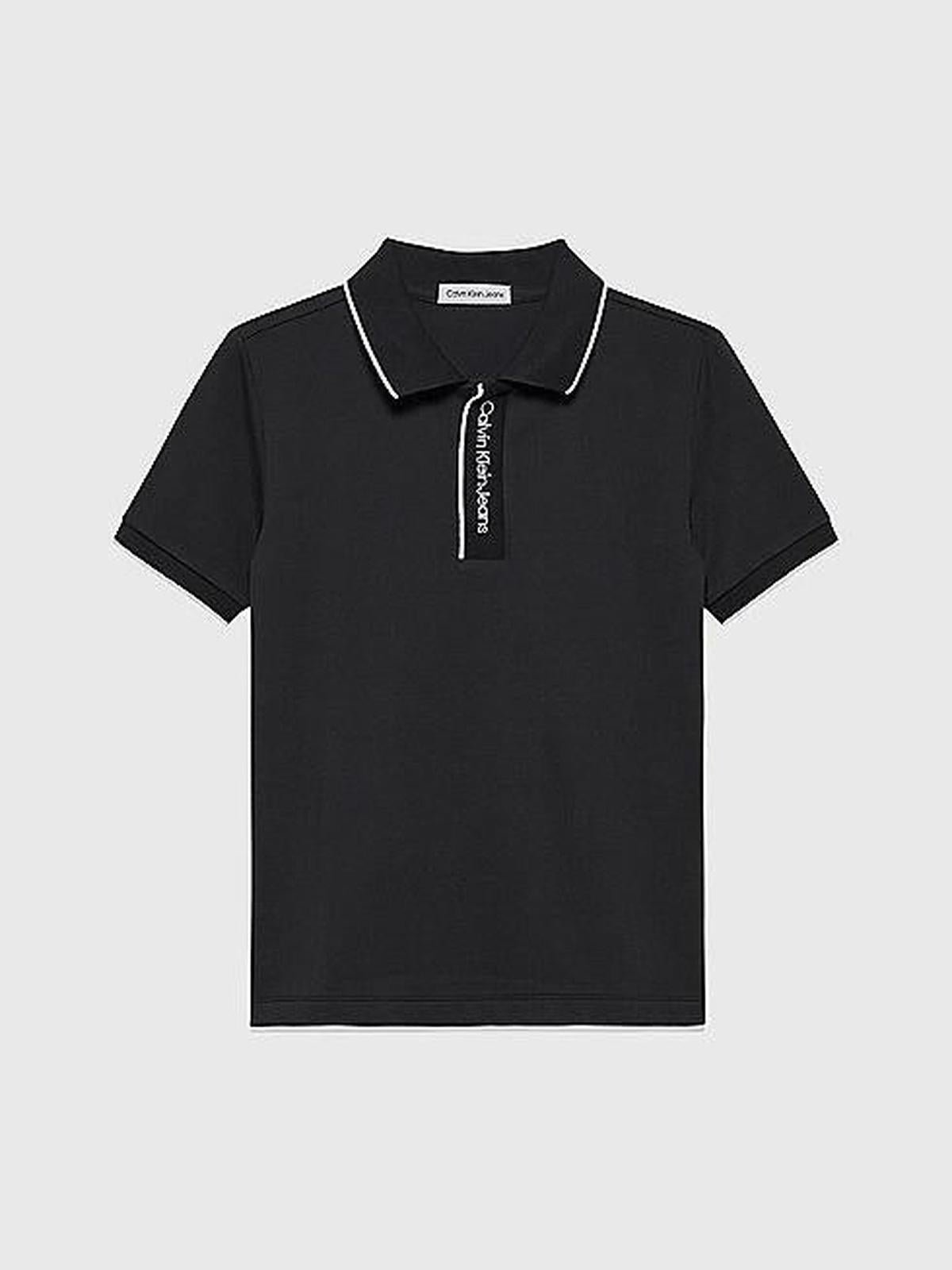 INTARSIA LOGO PIQUE POLO 