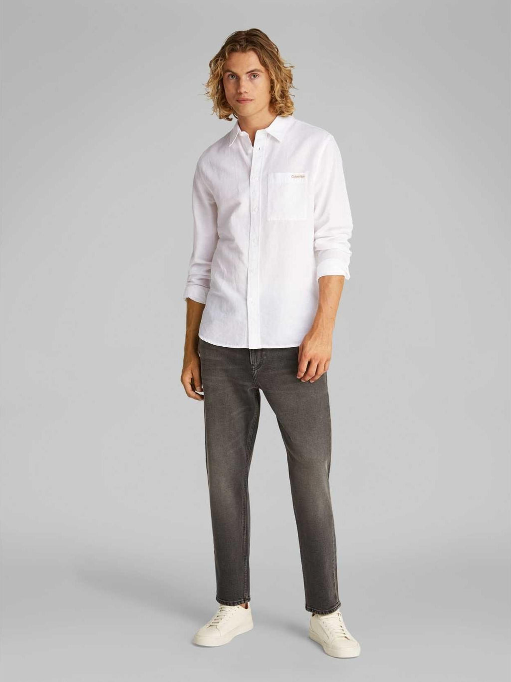 LINEN COTTON SHIRT J30J327295/YAF CALVIN KLEIN JEANS