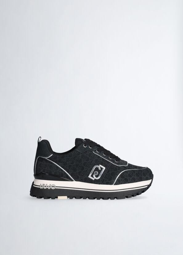 LIU JO MAXI WONDER 71 - SNEAKER PRINTED COW SUEDE 