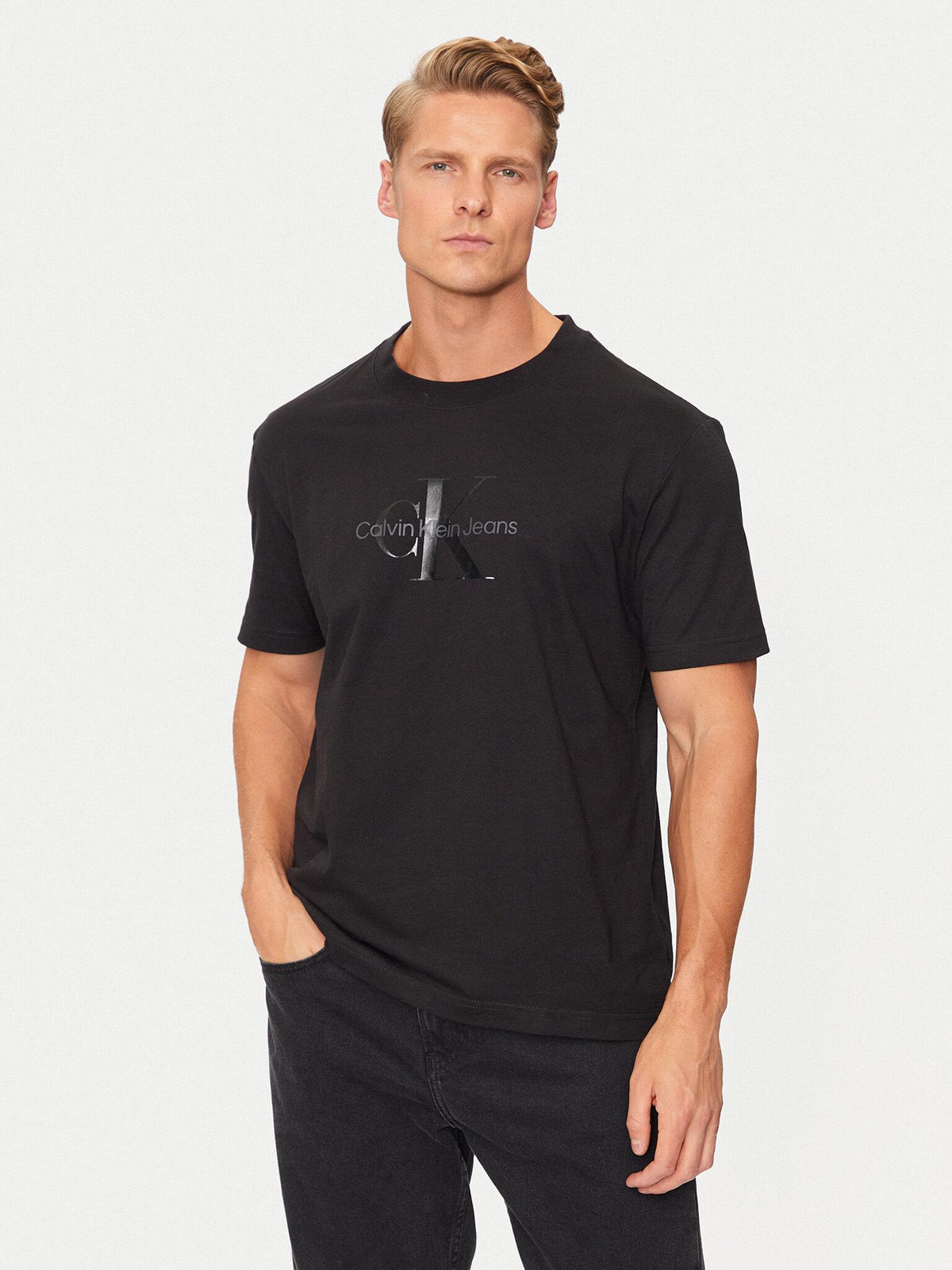 SHINY MONOLOGO TEE J30J327109/BEH CALVIN KLEIN JEANS