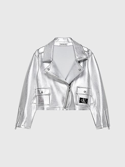 SILVER PERFECTO HWK JACKET IG0IG02307T/0IM CALVIN KLEIN JEANS