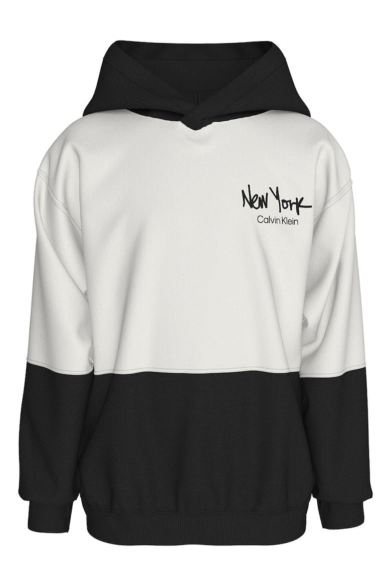 BRUSHED FLEECE CLR BLOCK HOODI 