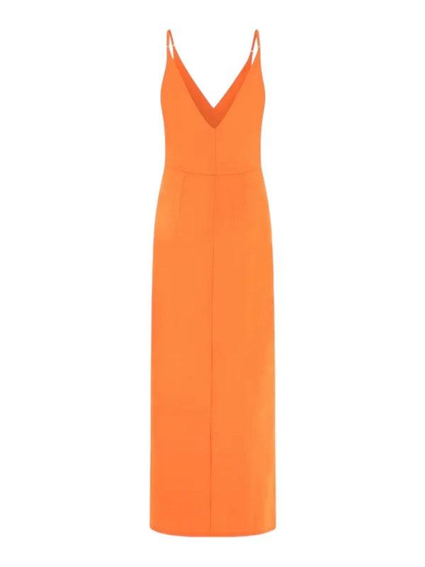 MICRO STRAPS RAMSHA LONG DRESS 