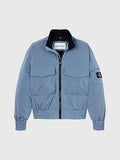STRUCTURED NYLON ZIPPED BOMBER 