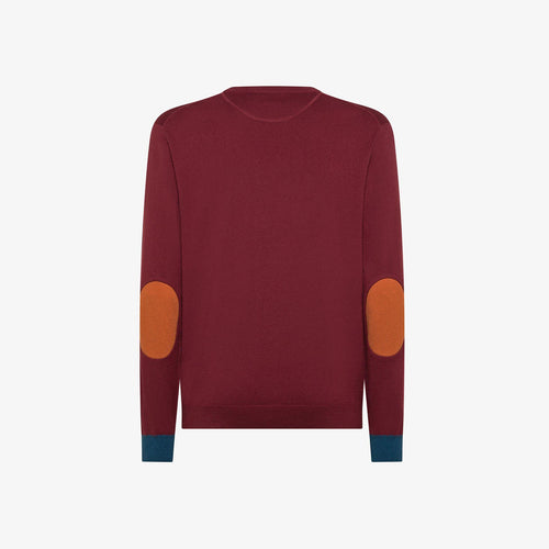 SWEATER ELBOW CONTRAST L/S 