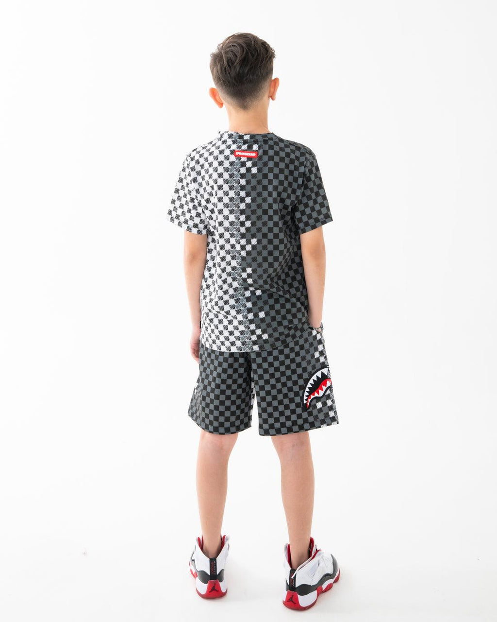 CHECKERED SKETCH REGULAR T-SHIRT 