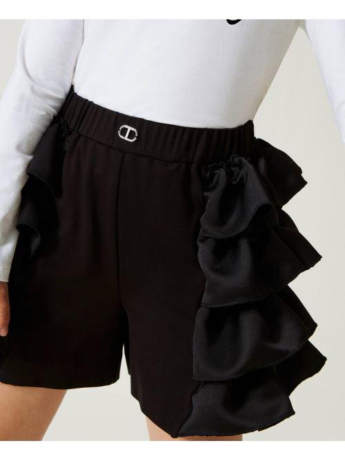 GONNA/PANTALONE CON BALZE IN DUCHESSE 232GJ2211/00006 TWINSET