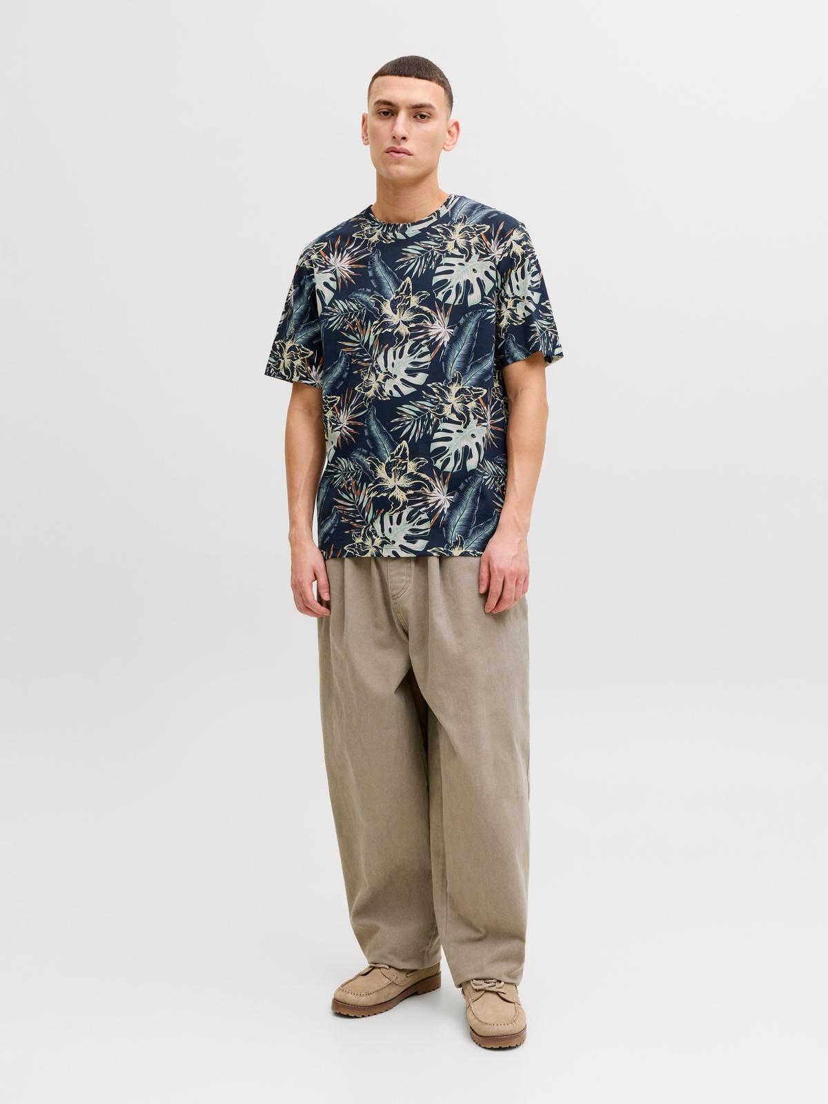JJHONOLULU AOP TEE SS CREW NECK 