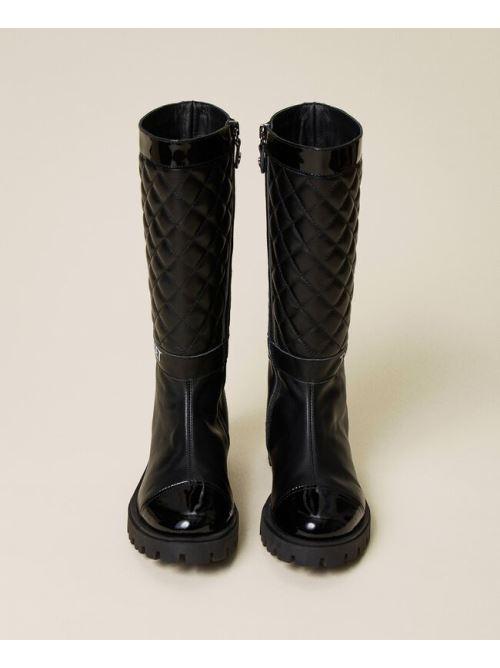 STIVALE CON DETTAGLIO IN VERNICE 222GCJ030/6 TWINSET