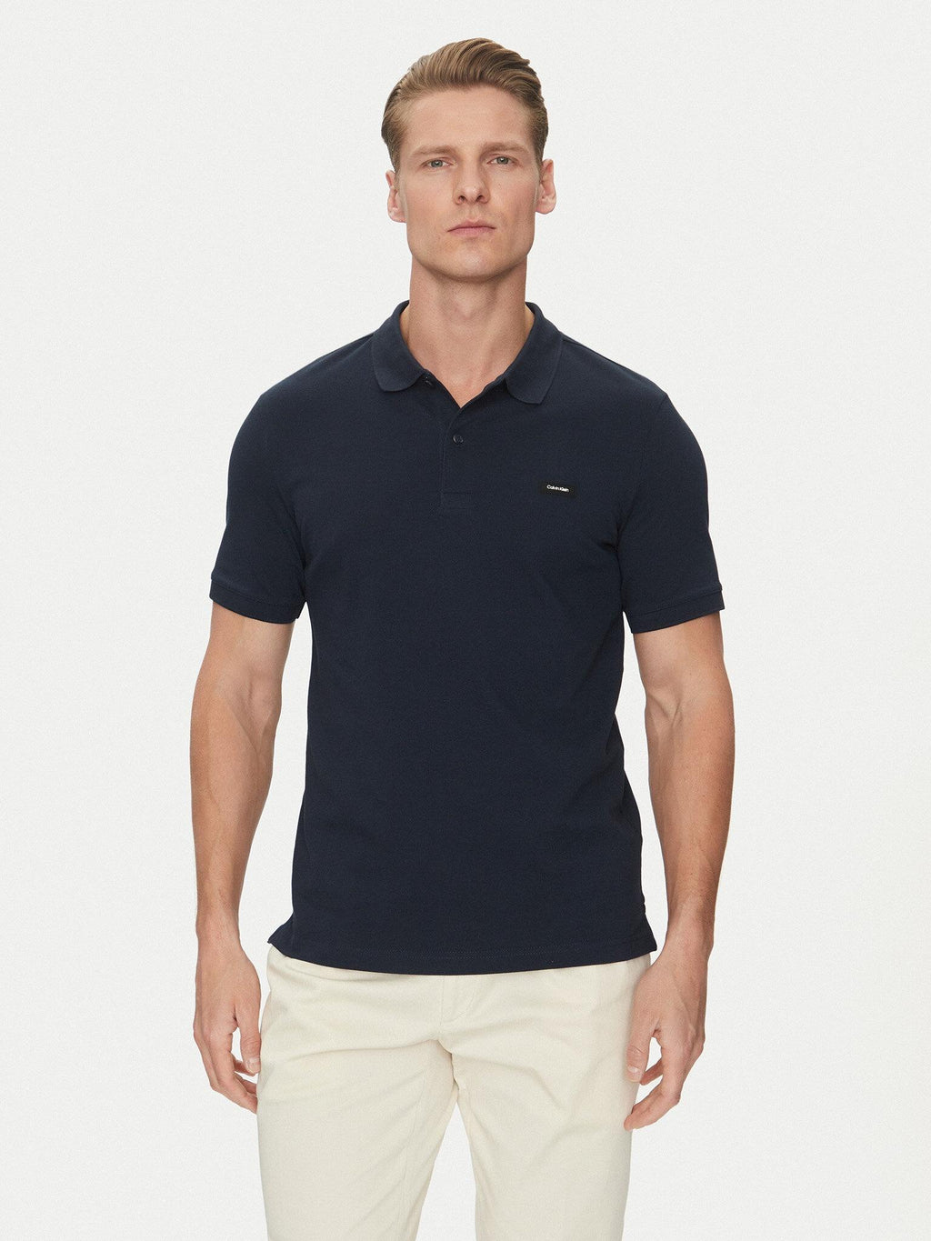 STRETCH PIQUE SLIM P K10K111196/CEF CALVIN KLEIN