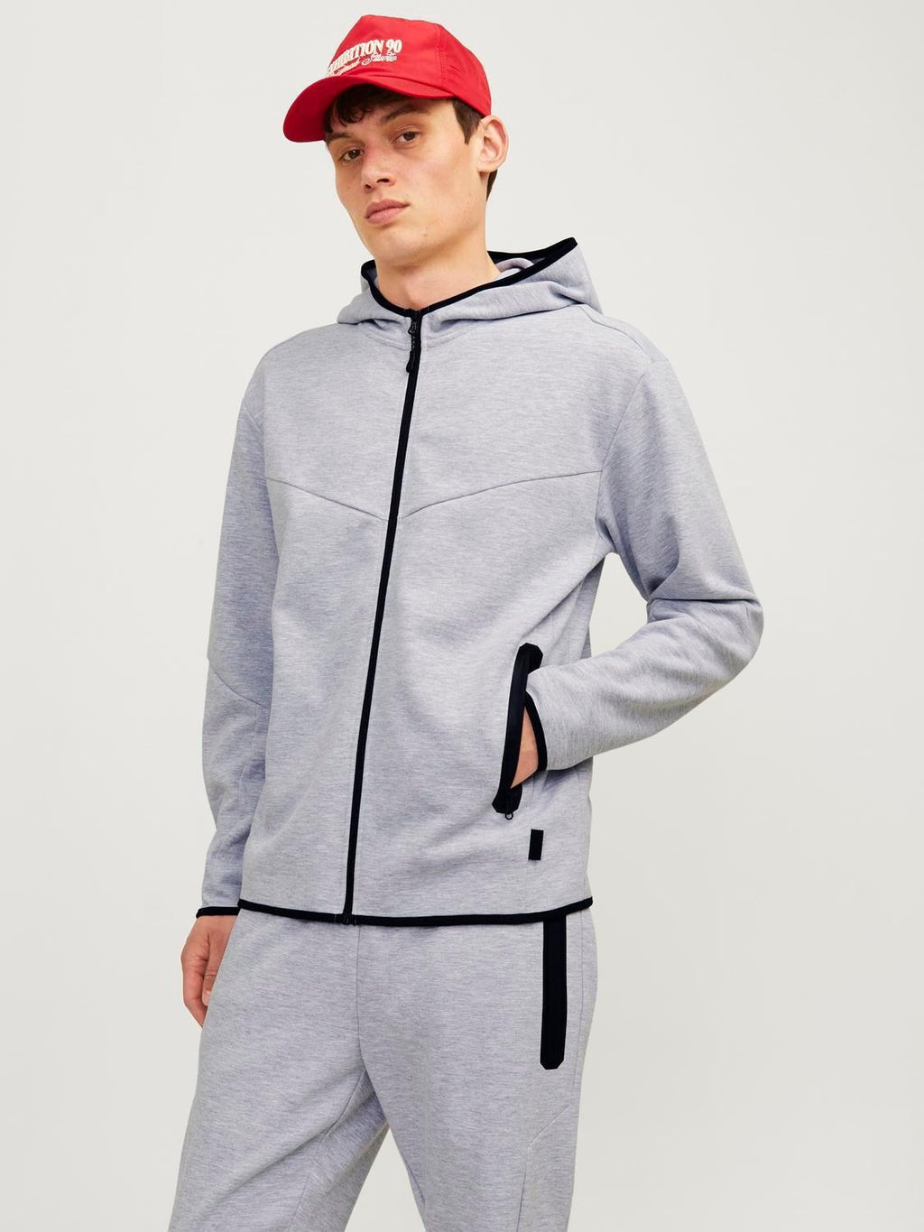 12260150/Light Grey Melange JACK AND JONES