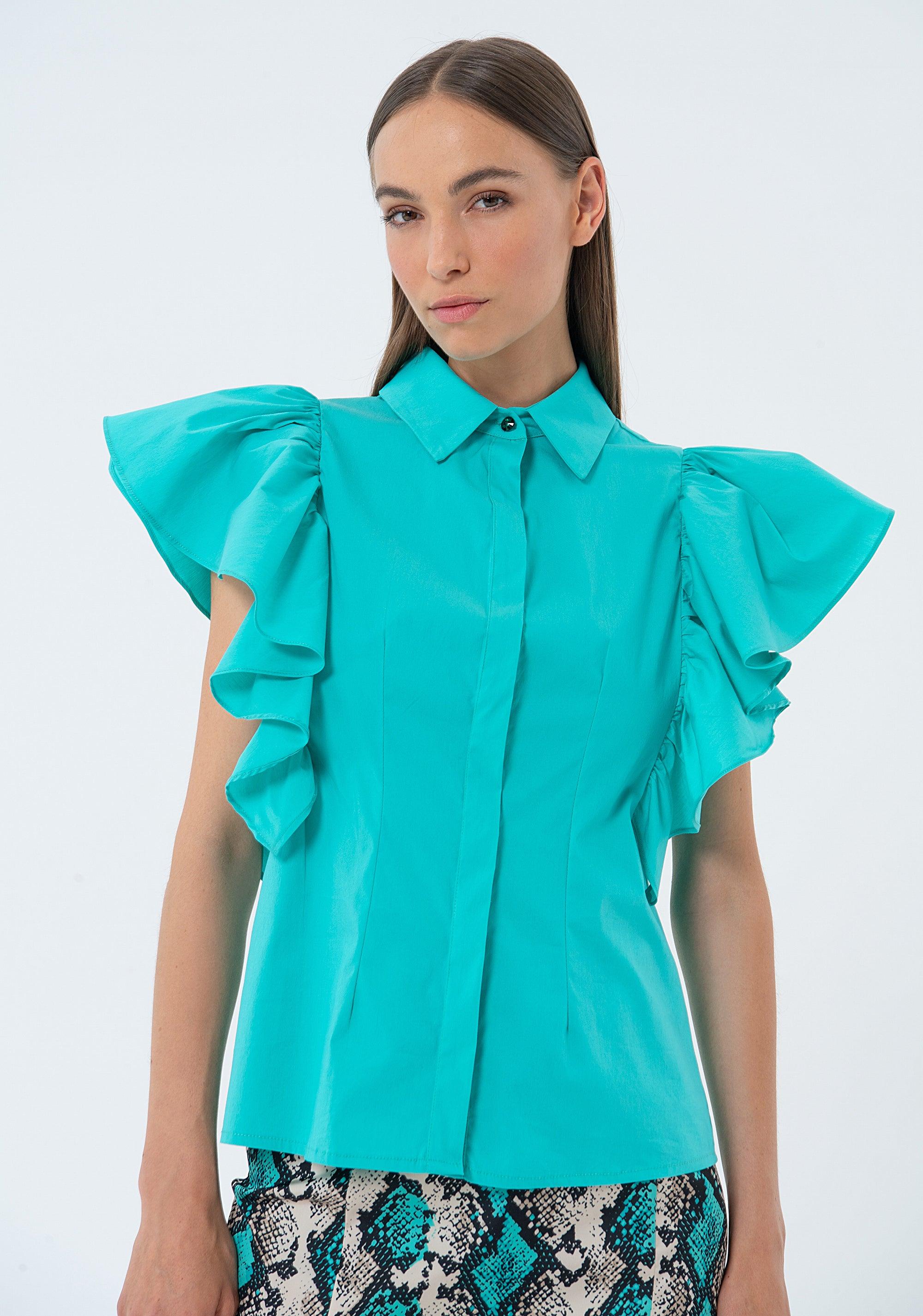 SHIRT TURQUOISE FS24ST6003W52001/268 FRACOMINA
