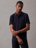 CALVIN KLEIN STRETCH PIQUE SLIM BUTTON POLO