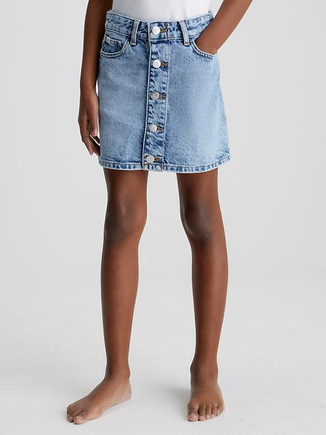 SALT PEPPER A LINE DENIM SKIRT 