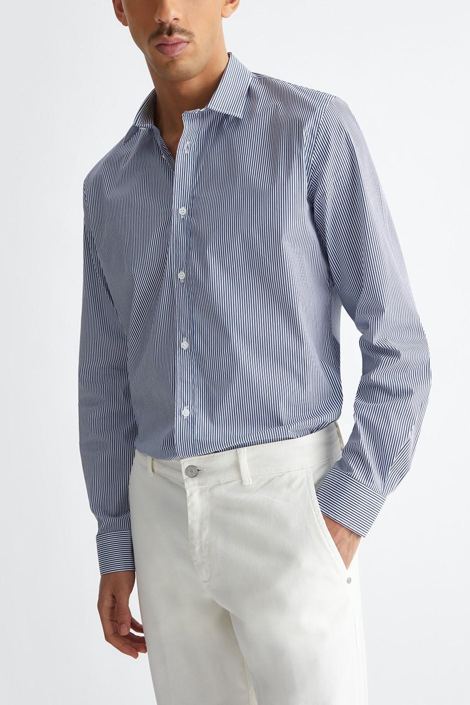 CAMICIA SLIM VERTISHIRT M124P201VERTISHIRT/DARK BLUE 701 LIU JO