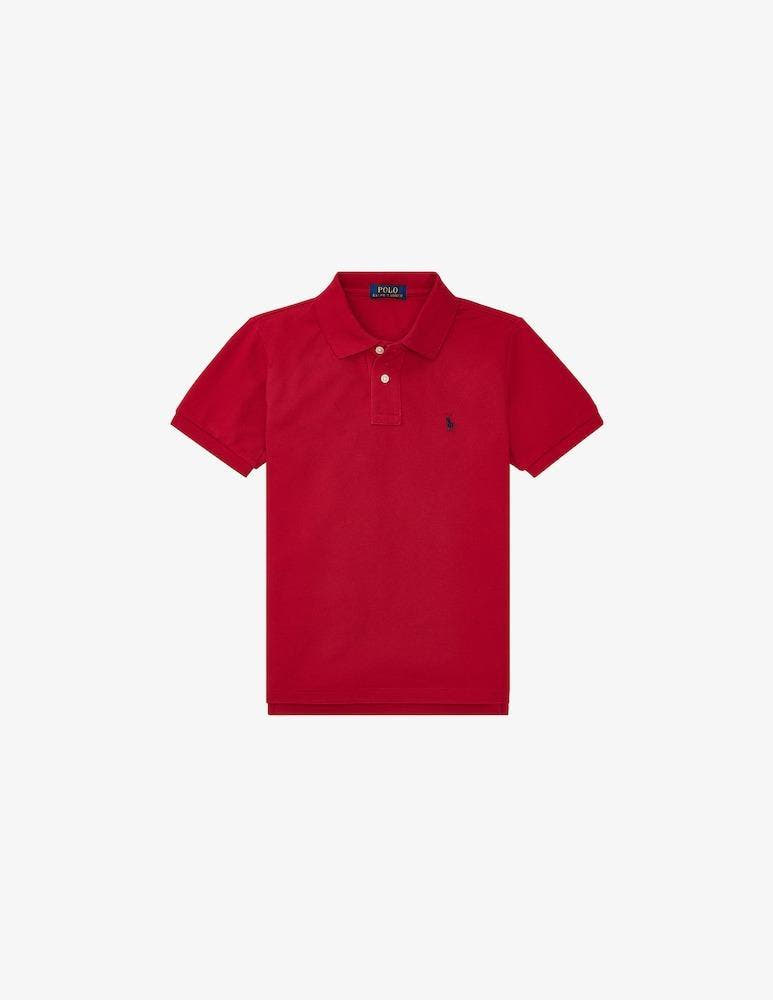 SLIM FIT COTTON MESH POLO SHIRT 
