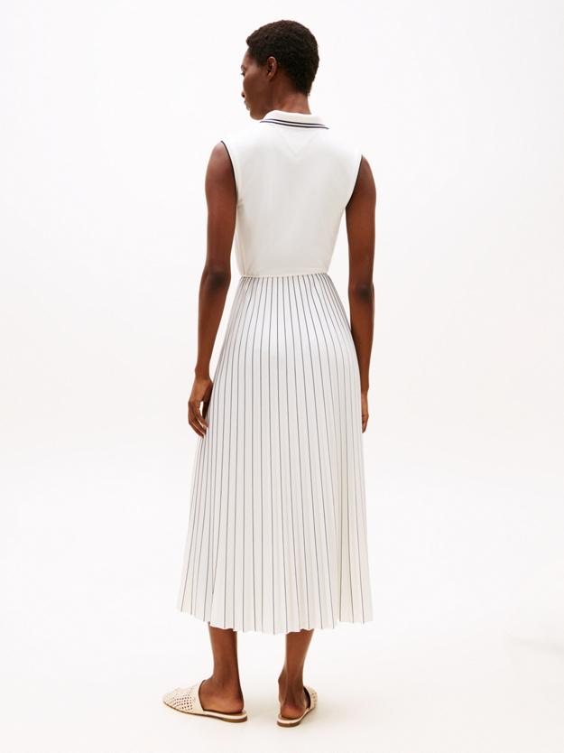 SPORTY PLEATED POLO WW0WW45167/YBL TOMMY HILFIGER
