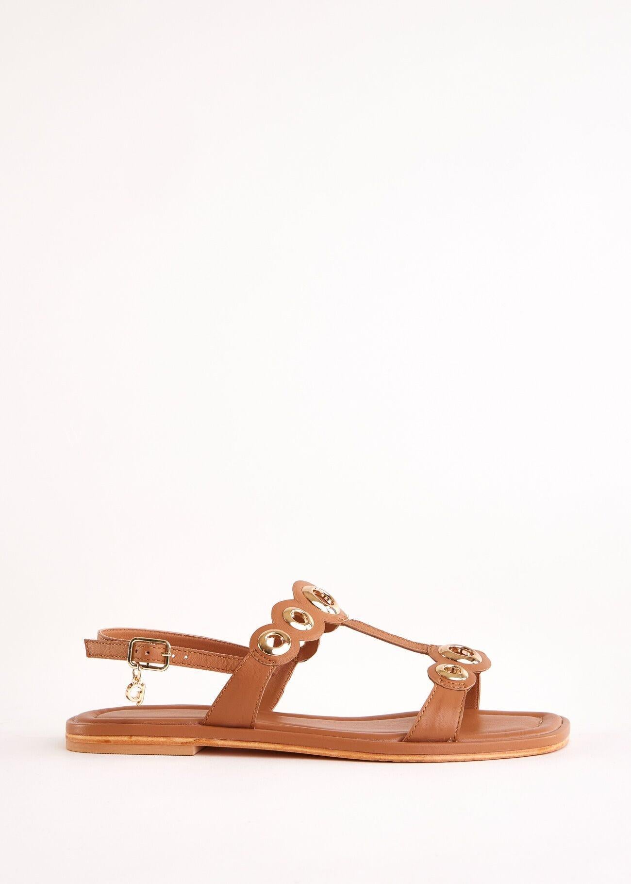 SANDALO FLAT DOREEN LEATHER 