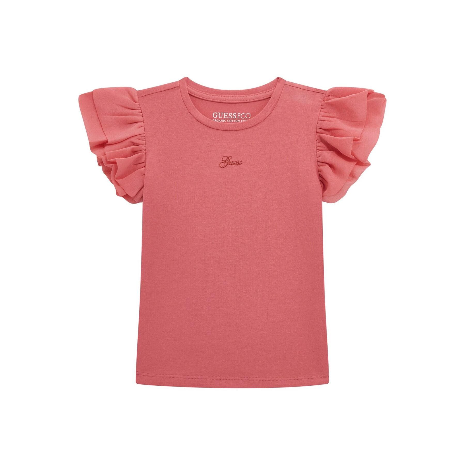 SS T-SHIRT W/CHIFFON 