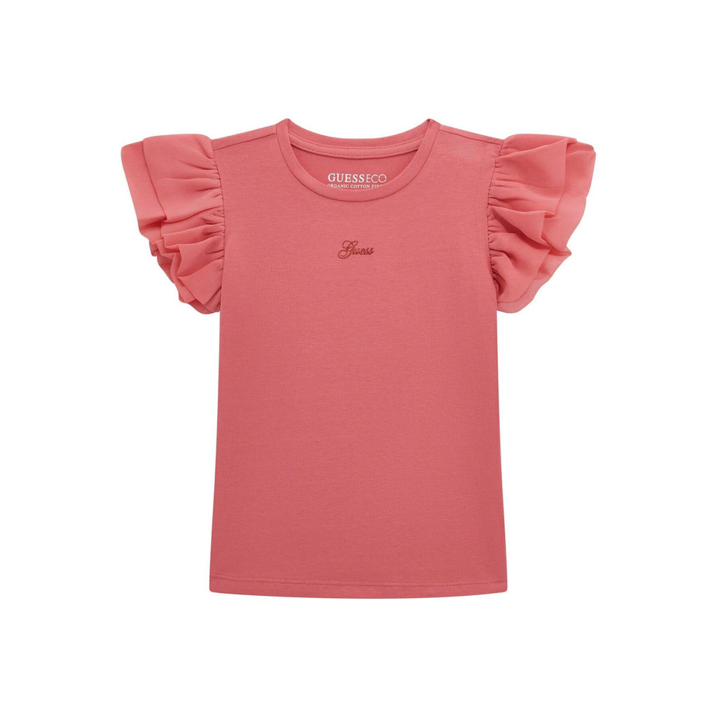 SS T-SHIRT W/CHIFFON 