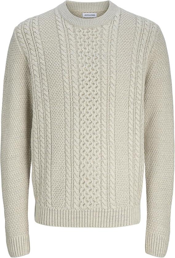 12279334/White Melange JACK AND JONES