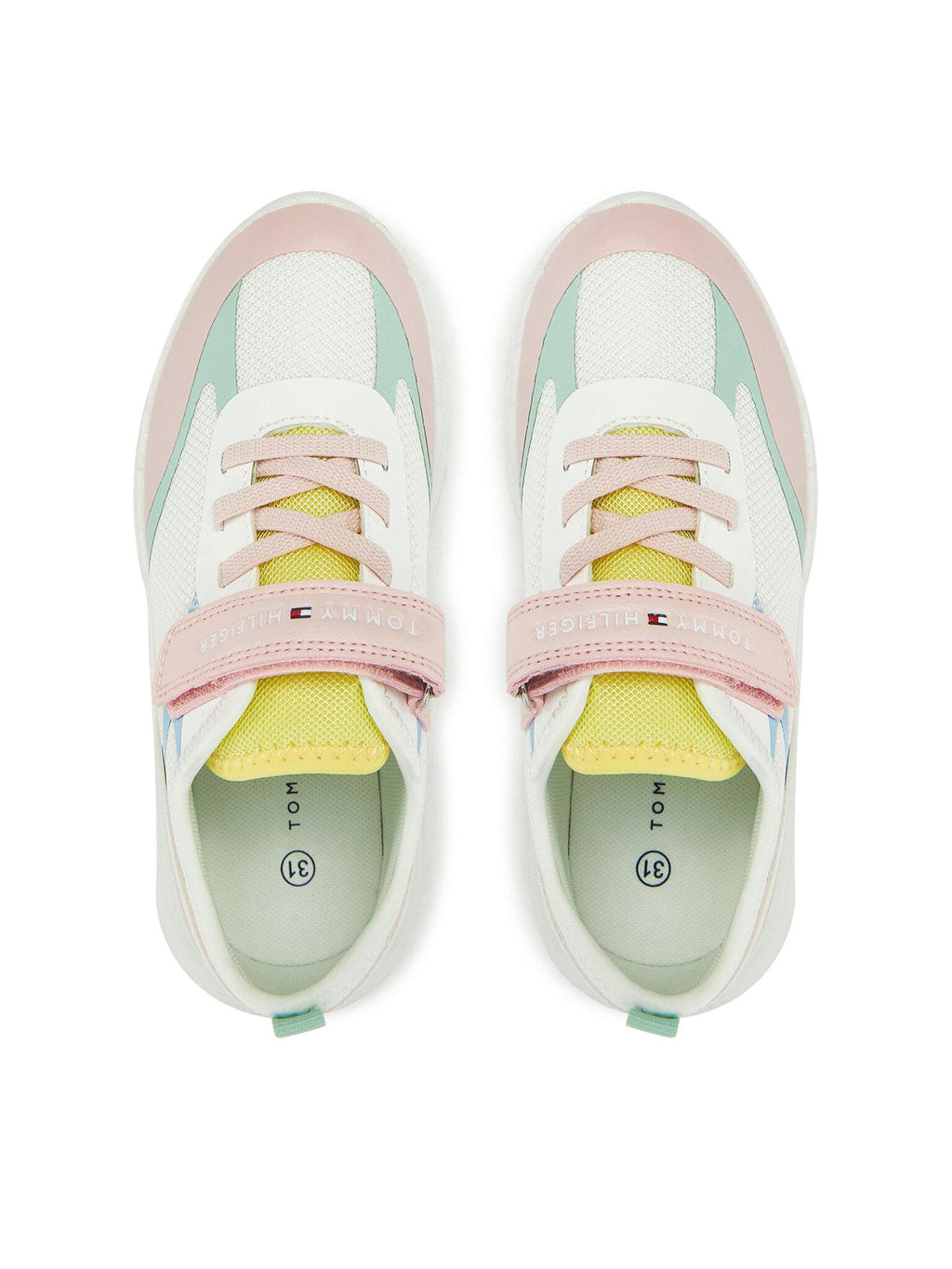 SNEAKER BASSA LACCI/VELCRO 