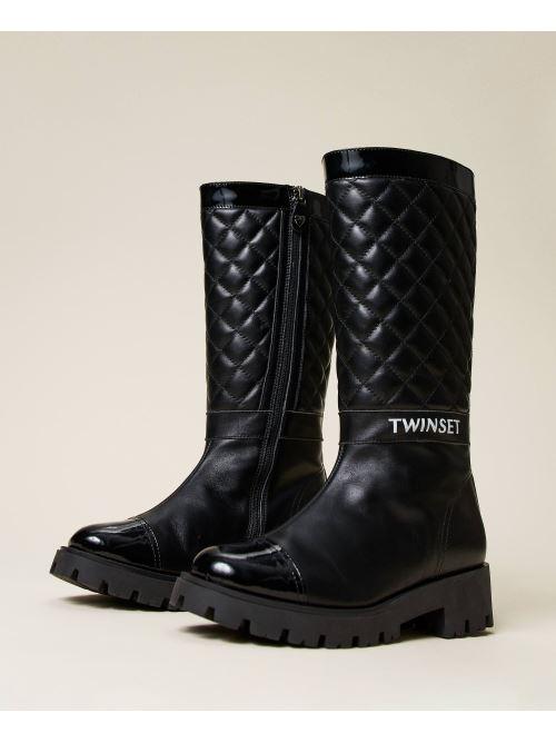 STIVALE CON DETTAGLIO IN VERNICE 222GCJ030/6 TWINSET