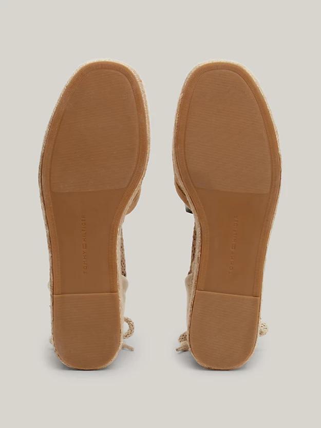 CLOSED TOE LINEN FLA 