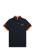 SUN68 POLO LOGO FLUO S/S