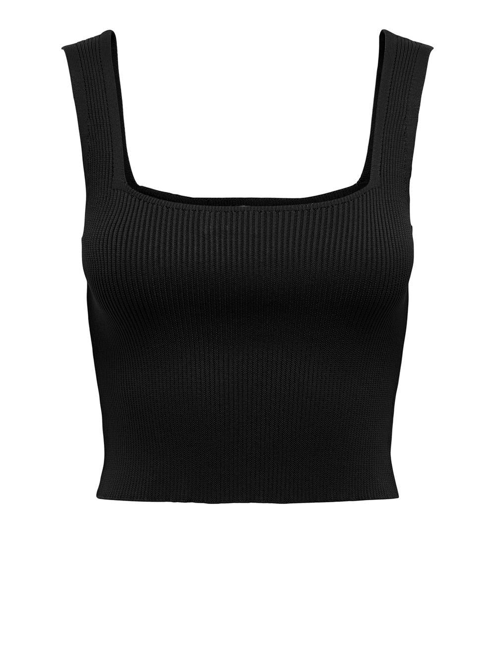 ONLTATIANNA SL CROPPED SQUARE NECK KNT 