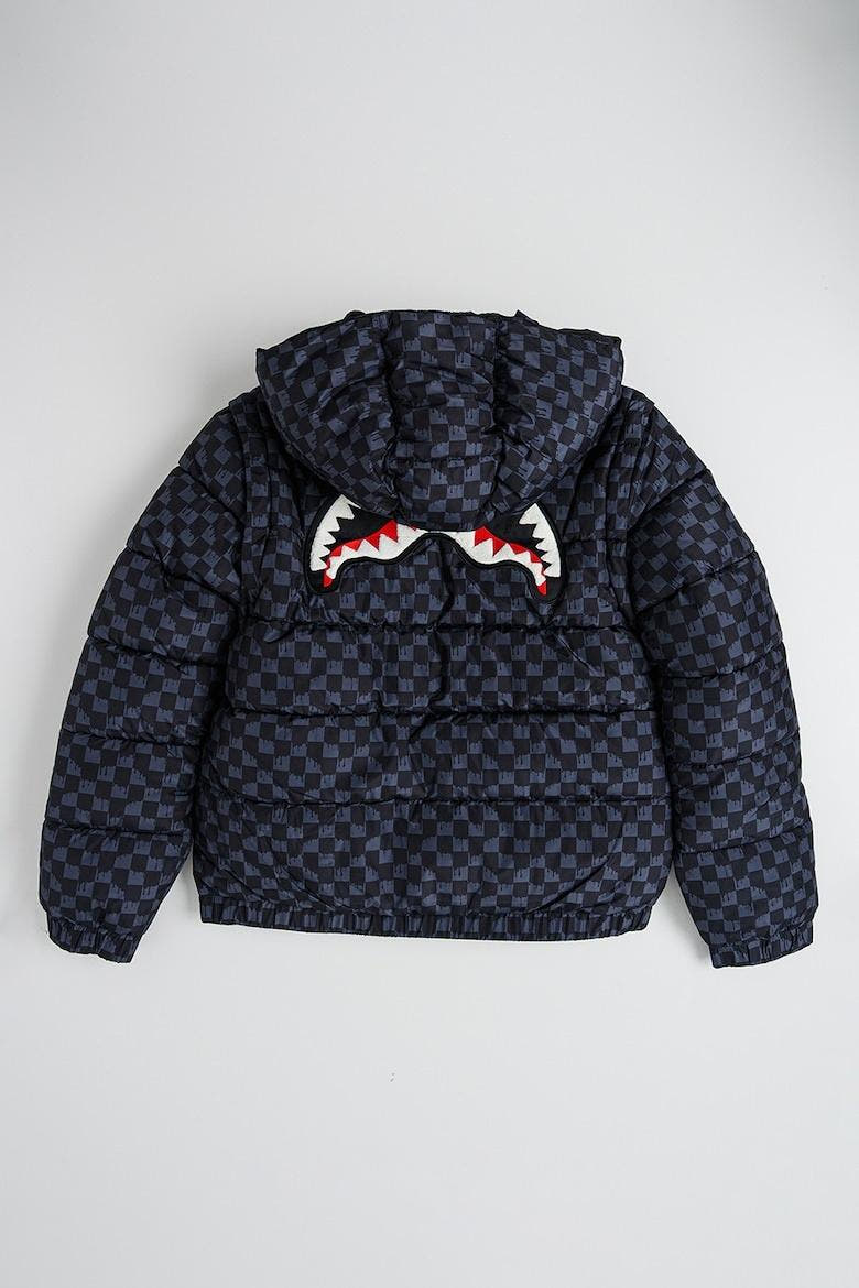 DRIP CHECK DETACH SLEEVE DOWN JKT J SPY1300/GREY SPRAYGROUND