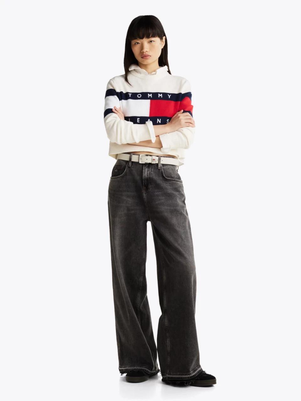 TJW CENTER FLAG SWEA DW0DW19335/YBH TOMMY JEANS