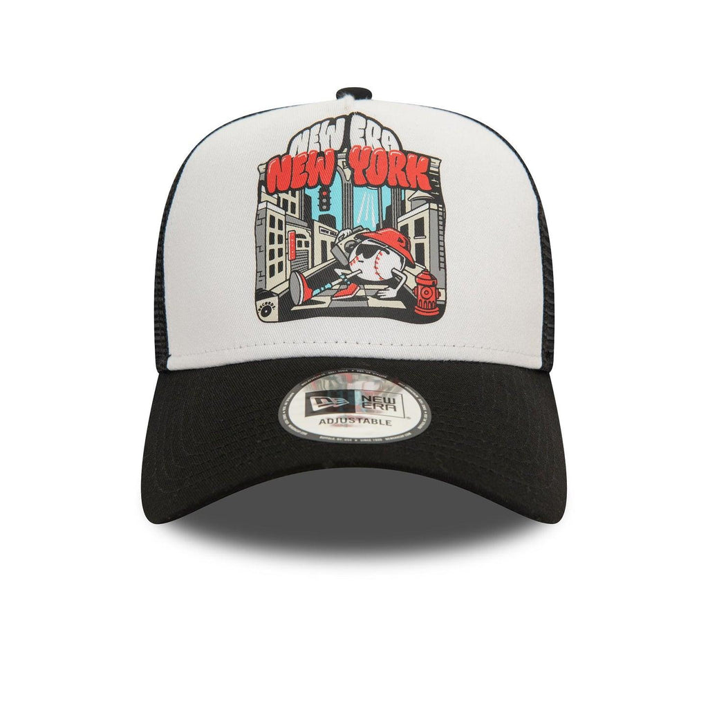 GRAPHIC PRINT TRUCKER NEWERA  BLK 