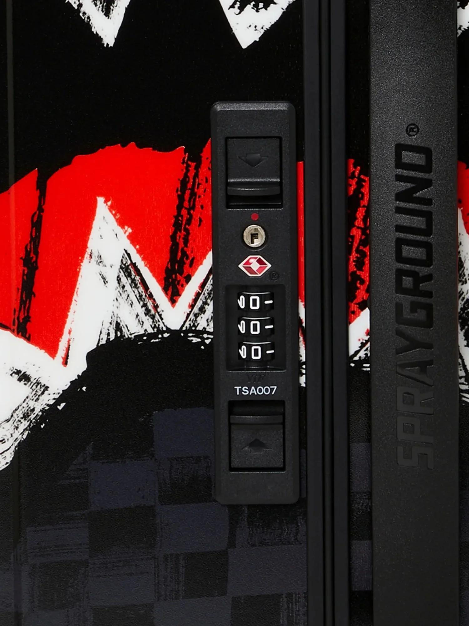 SCRIBBLE SHARK CARRY-ON LUGGAGE 910CL294NSZ/CHECK SPRAYGROUND