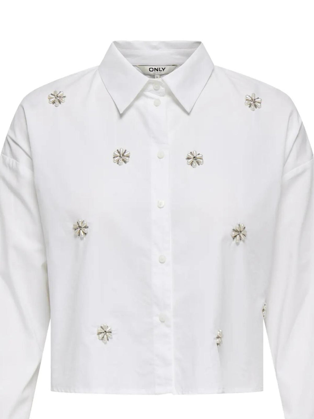 15371587/Bright White PEARL FLOWERS ONLY