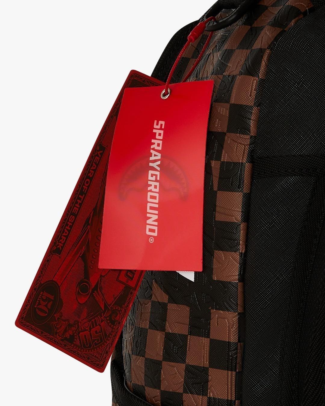 CHECK 2 EMBOSS BACKPACK 910B8232NSZ/CHECK SPRAYGROUND