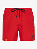 SUN68 SWIM PANT WITH MACRO LOGO ON FRONT