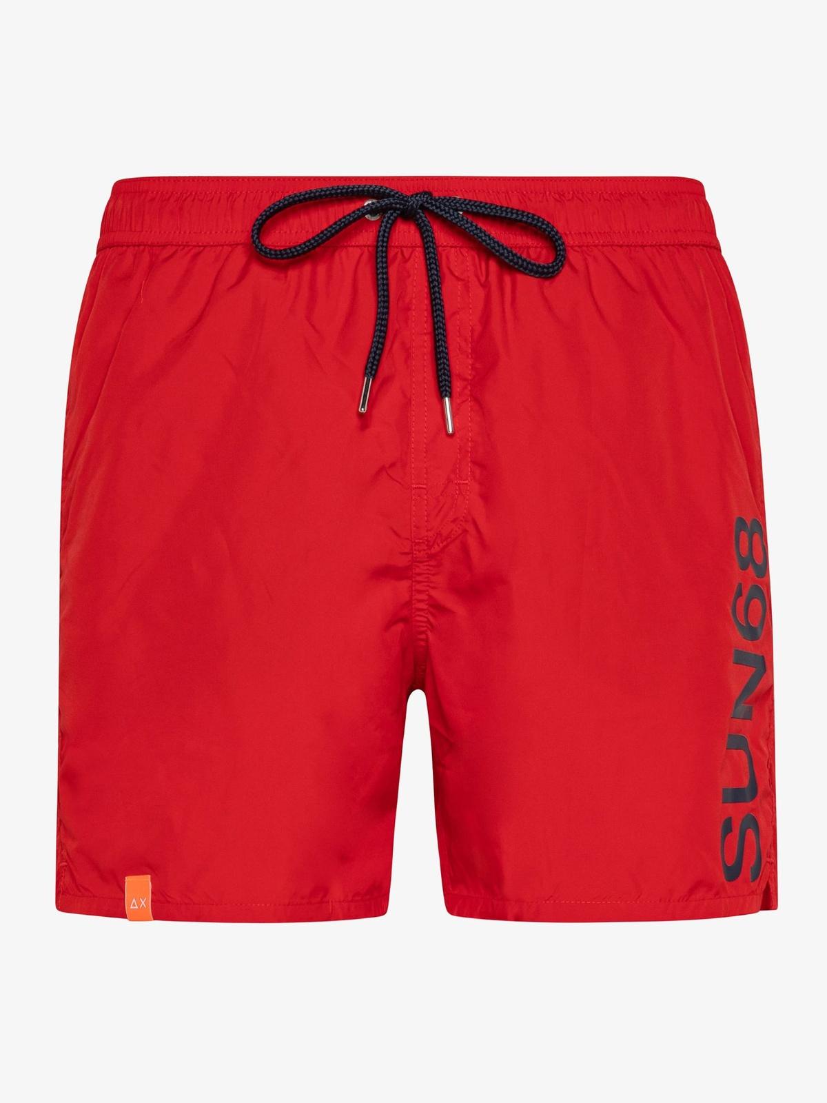 SWIM PANT WITH MACRO LOGO ON FRONT 