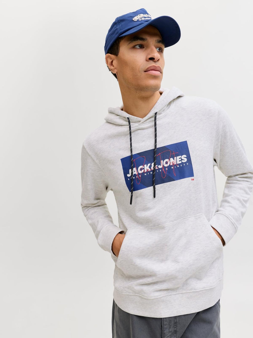 12288493/White Melange JACK AND JONES