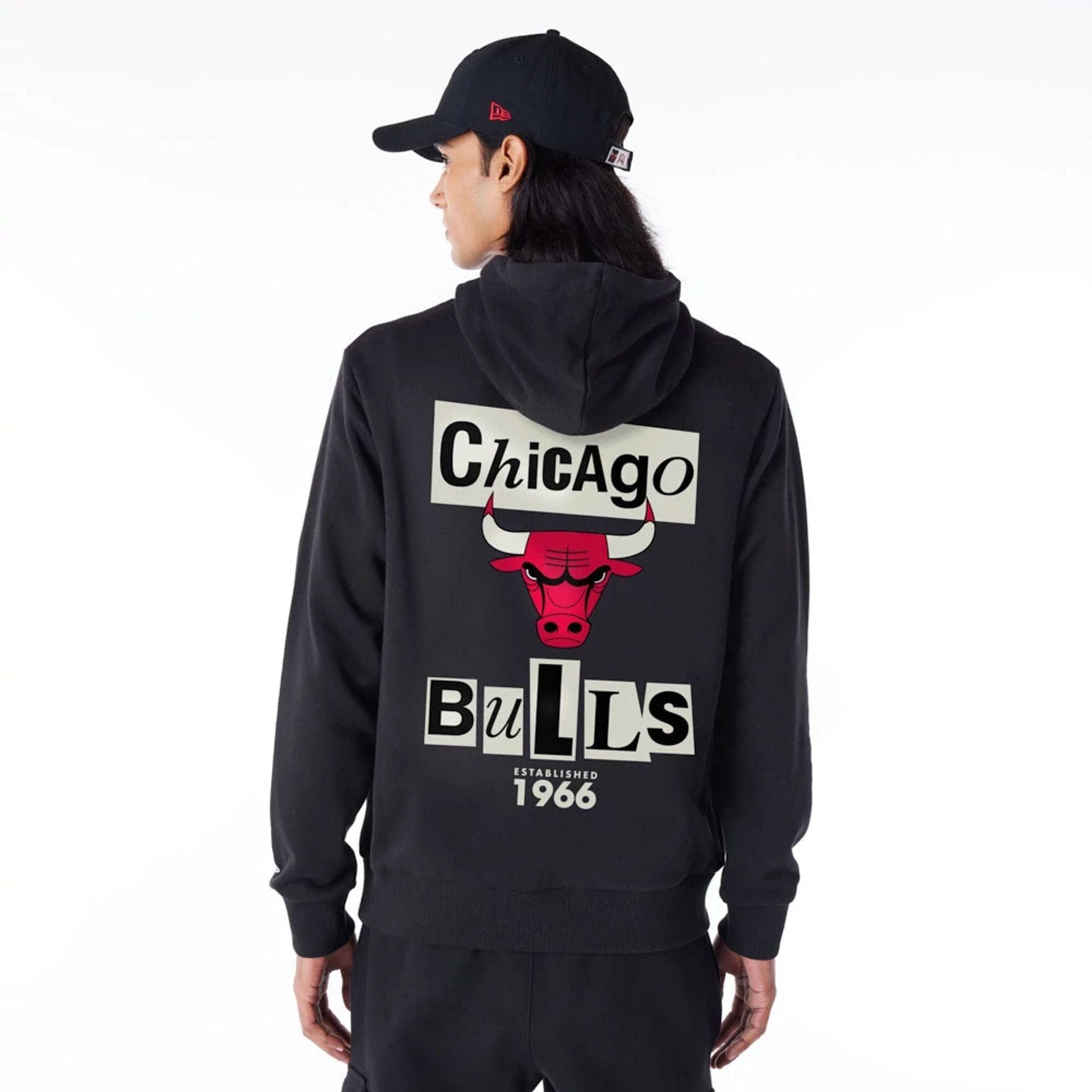 NEWSPAPER GRAPHIC HOODIE CHIBUL  BLKFDR 