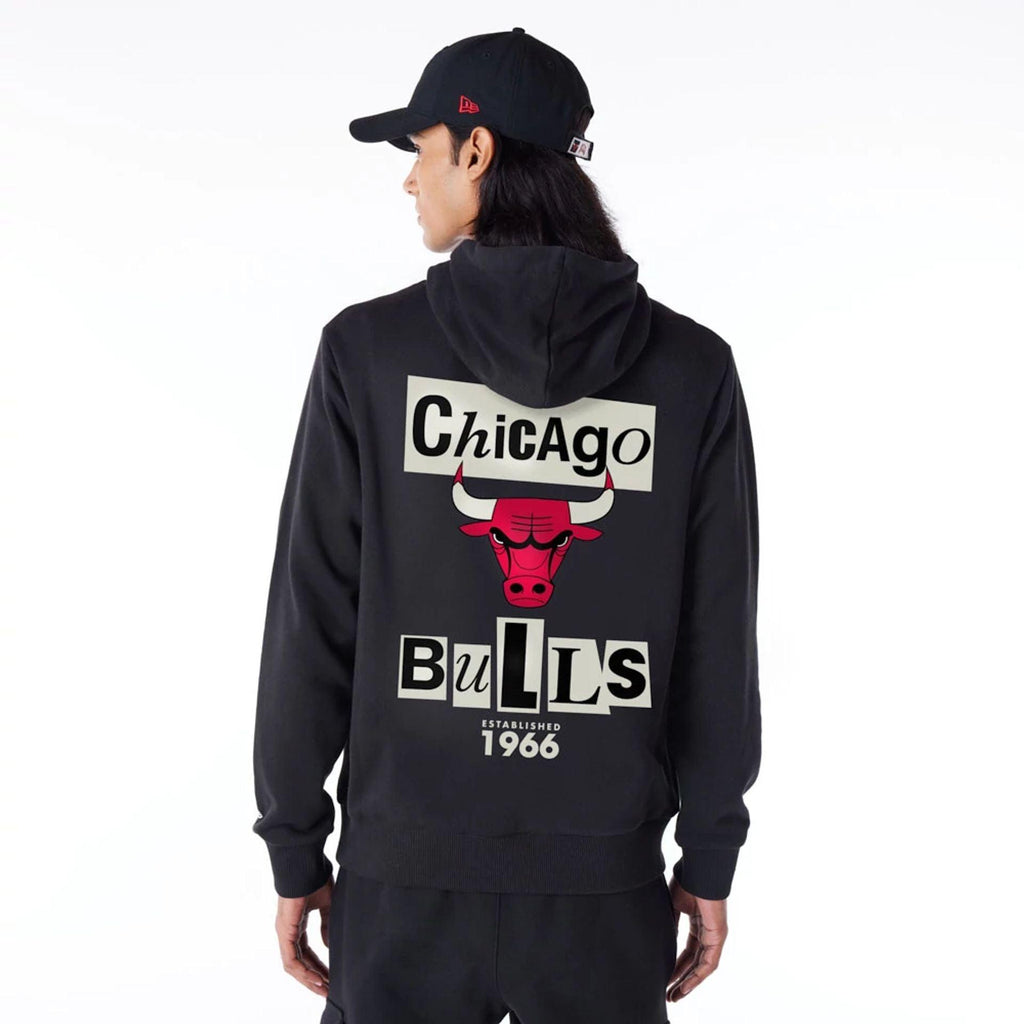 NEWSPAPER GRAPHIC HOODIE CHIBUL  BLKFDR 