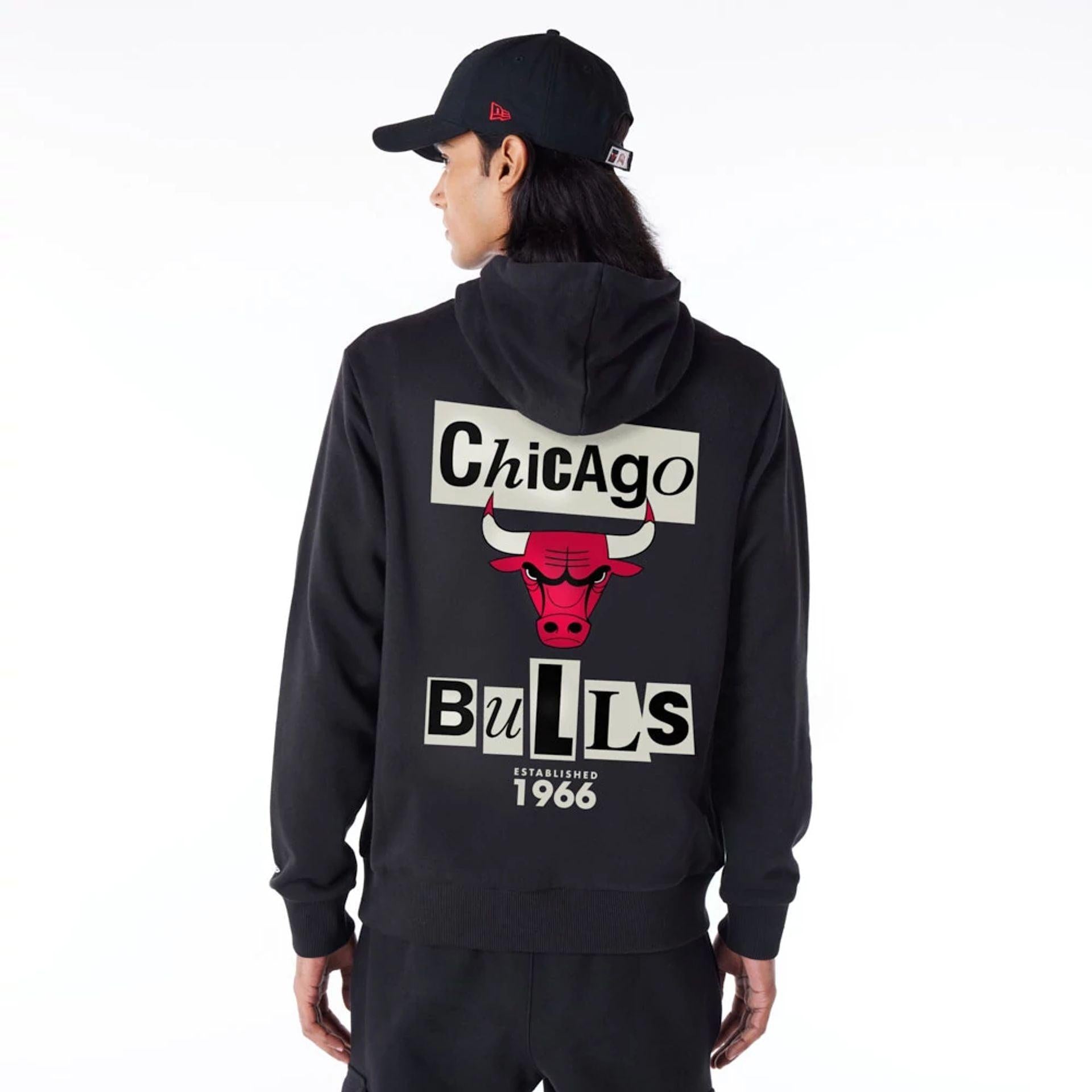 NEWSPAPER GRAPHIC HOODIE CHIBUL  BLKFDR 