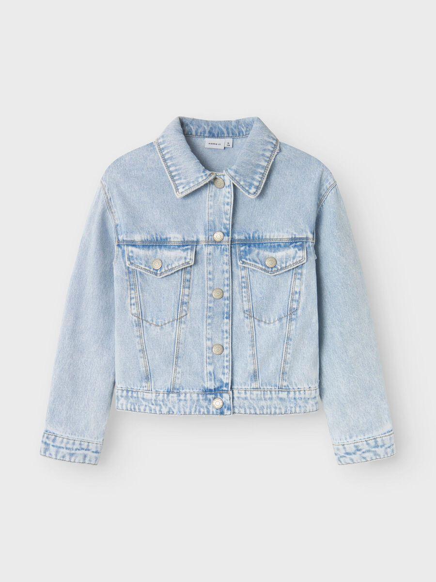 13237177/Light Blue Bleached Denim NAME.IT