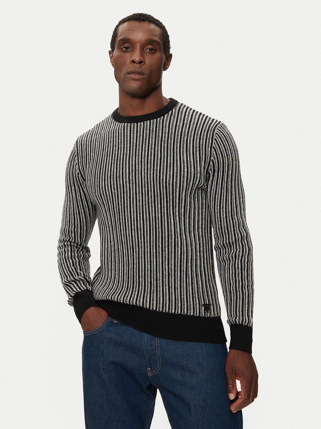 EMMANUEL CN BI-COLOR RIBS SWTR M4BR13Z3HB0/FJ63 GUESS