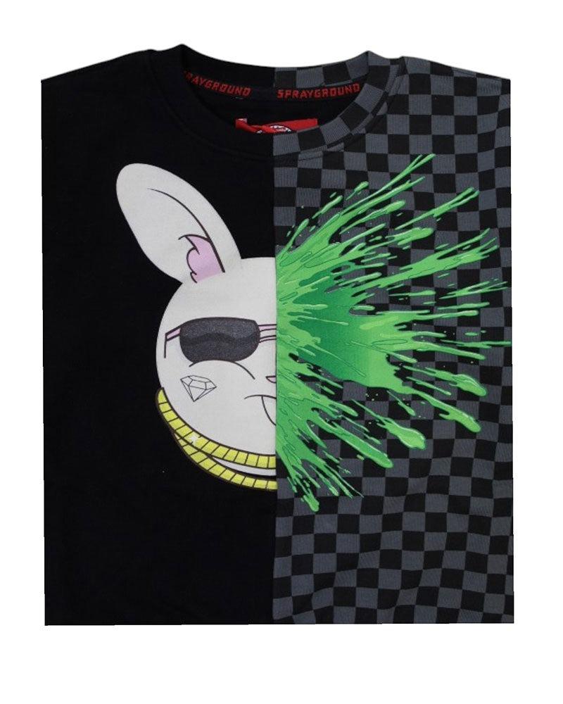 SPLATTER BUNNY SPLIT REGULAR<BR/>CREWNECK 