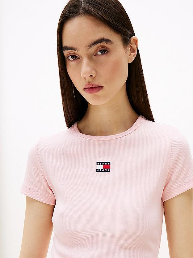 TJW SLIM BADGE RIB T DW0DW17881/TH3 TOMMY JEANS