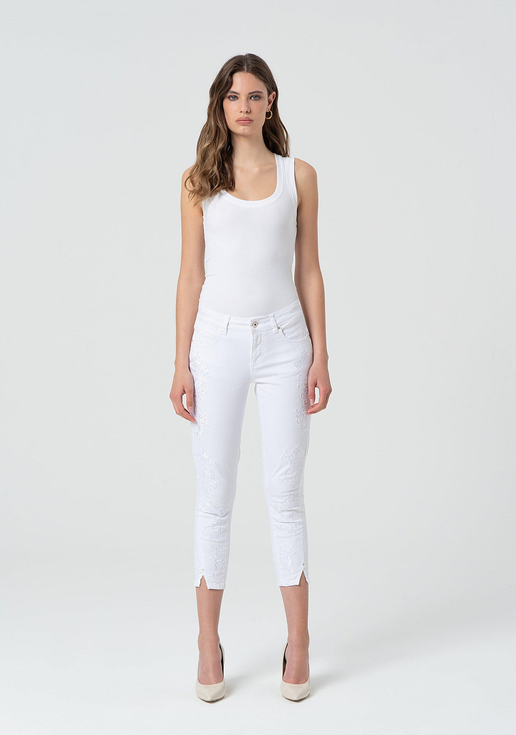 BULL DENIM EMBROIDERED SHAPE UP BET FR25SV9002W615E5/278 FRACOMINA