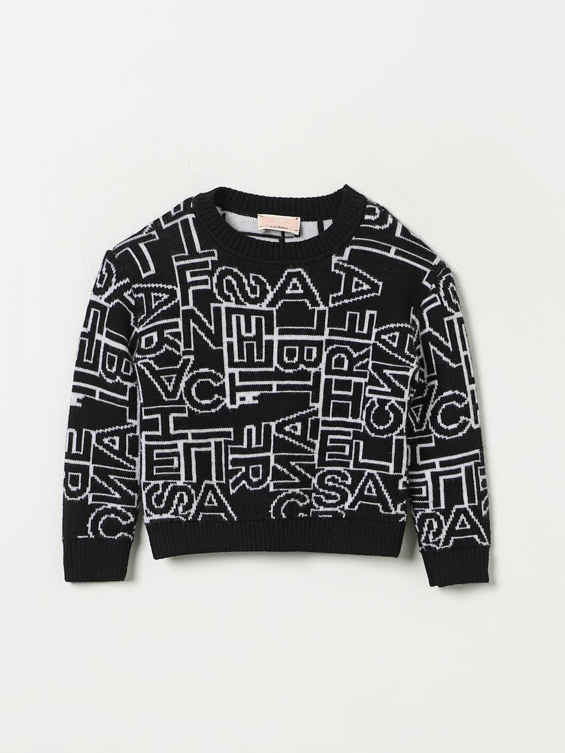 GIROCOLLO TRICOT JACQUARD LETTERING 