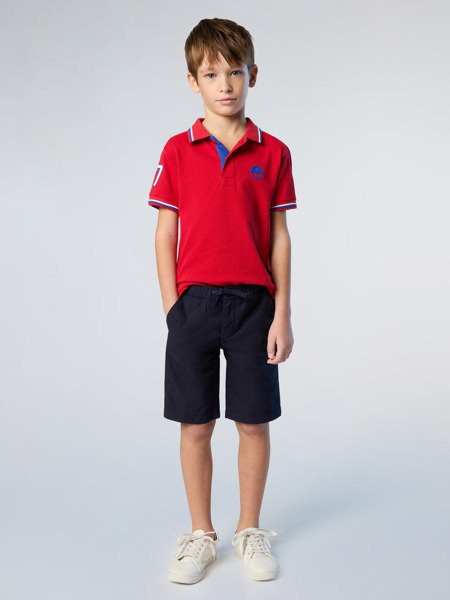POLO SHORT SLEEVE W/NUMBER APPLICATION ON SLEEVE 