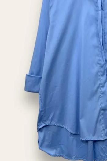 Camicia over in tinta unita JW-10729/Azzurro LOVEme